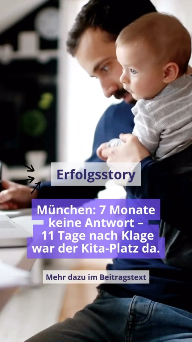 💪 Erfolgsstory: München. Erst Stillstand – dann ein Platz und ein klares Urteil.

Februar 2024:
Die Eltern melden ihr Kind für einen Kindergartenplatz ab September an. Frühzeitig, ordentlich – so, wie es verlangt wird.

Doch als der Sommer kommt: keine Antwort.
Kein Platz. Kein Plan.
Nur Funkstille vom Amt.

Die Zeit wird knapp.
Die Vereinbarkeit mit dem Job? Unmöglich.
Also ziehen sie Konsequenzen.

Im September 2024 reichen wir für sie Klage ein.
Elf Tage später kommt das Platzangebot.
Die Betreuung startet bereits in zwei Wochen.
Und das Gericht entscheidet:
Die Stadt München muss die Klagekosten zahlen.

Vorher: monatelange Unsicherheit.
Danach: zwei Wochen bis zur Lösung.

📌 Du bekommst auch keine Antwort?

💬 Kommentiere „Platz“, wir prüfen deinen Fall kostenlos.
Oder starte direkt mit dem Sofort-Check – Link im Profil.

#kitaplatz #kitaklage #muenchen #keinkitaplatz #kindergartenplatz #elternhilfe #jugendamt #verdienstausfall #kitarecht #familienrecht